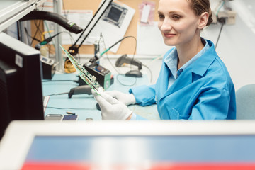 Optical quality control and assembly inspection of an electronic product