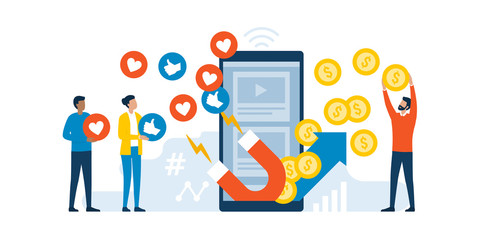 Social media marketing and earning