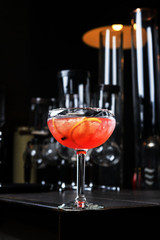 colorful cocktails on the table