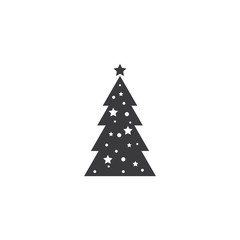 Fototapeta premium Christmas tree logo