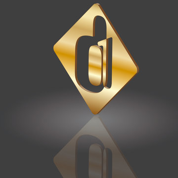 Goldquadrat d1 3d