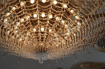 シャンデリア　ライト　ガラス