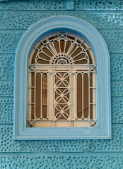 Medieval window with arch