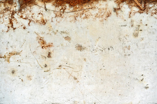 Dirty Old Rusty Grunge White Metal Background