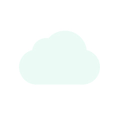 Weather emoji cloud simple vector