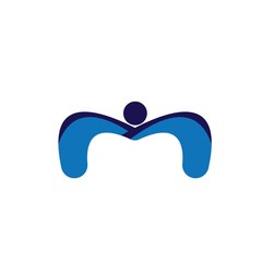 Creative People Care Concept Logo Design Template