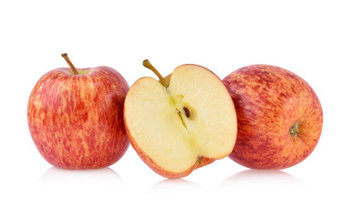 Gala apples isolate on white background