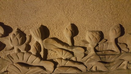 lotus made from sand stone 
