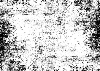 Scratched Grunge Urban Background Texture Vector. Dust Overlay Distress Grainy Grungy Effect. Distressed Backdrop Vector Illustration. Isolated Black on White Background. EPS 10.