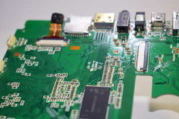 The chip on the circuit board of the tablet