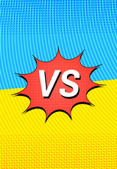 Duel and fight vertical concept