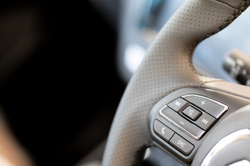 Car interior details of car luxury.