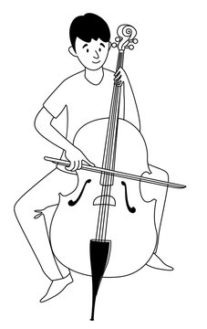 cello coloring page