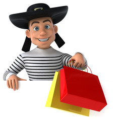 Fun 3d cartoon breton character
