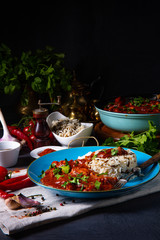 Indian Chicken Tikka Masala with wild rice