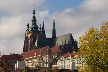 Obraz premium The Prague castle side view