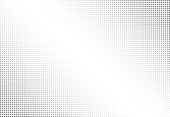 Abstract halftone dotted background. Monochrome pattern with square.  Vector modern futuristic texture for posters, sites, business cards, postcards, interior design, labels and stickers.