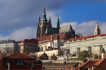 Obraz premium Prague Castle in Czechia close up