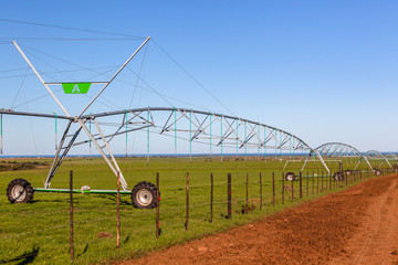 Farm Mobile Steel Frame Water Sprinklers Field