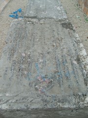 Medieval tombstone Stecak with strait line decorations Niksic Montenegro
