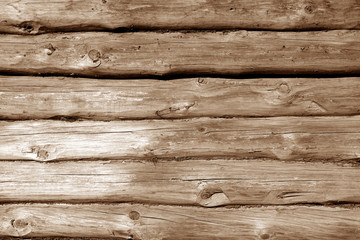 Weathered wooden fence in brown tone.