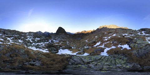 Obraz premium Svišťová valley in Tatra Mountains - 360 Panorama