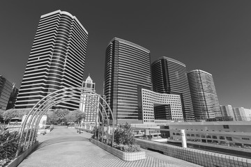 High rise office building in midtown of Hong Kong city