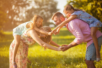 Fototapeta premium Summer days full of laughter and play.