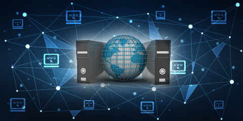 3d rendering Database storage data base