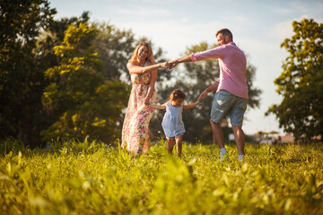 Fototapeta premium It's a beautiful day to spend outdoors with family.