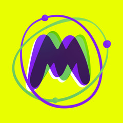 Science letter M logotype.