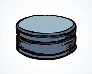Iron bottle cap. Vector drawing