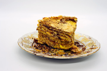 a slice of cake on a plate