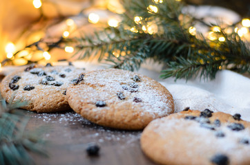 Tasty Christmas cookies. Homemade cookies.
