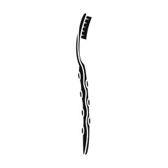 Tooth brush vector icon.Black vector icon isolated on white background tooth brush .