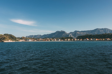 Views of the promenade of the Asturian coastal town of Ribadesella