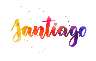 Santiago - handwritten lettering