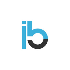 Initial letter IB lowercase logo design template.Can be used for workflow layout template, banner, marketing, infographics.