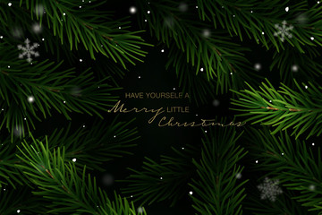 Holiday Greeting Card. Vector Illustration.