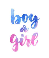 Boy or girl - gender reveal