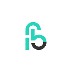 Initial letter RB lowercase logo design template.Can be used for workflow layout template, banner, marketing, infographics.