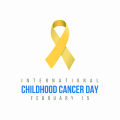 Vector illustration on the theme of International Childhood Cancer Day on February 15th.