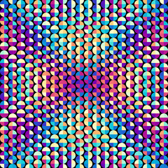 Abstract geometric background in low poly style. Polka dot pattern. Vector image.