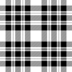 Check diagonal texture black white seamless pattern