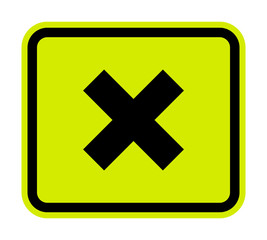 Obraz premium Beware Irritant Sign Isolate On White Background,Vector Illustration EPS.10