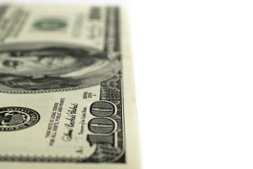 Us dollar bill. Washington american cash. Falling usd money back