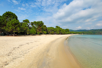 The beach Koukounaries in Skiathos, Greece