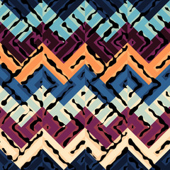 Abstract pattern based on chevron shapes. Vector image.