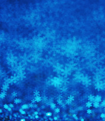 Fototapeta na wymiar Abstract blue Christmas background snowflakes