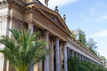 city views Karlovy Vary autumn. Czech Republic. Resort. Carlsbad. Thermal source. Colonade
